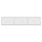 Wand-Schubladenregal Weiß 88x26x18,5 cm Holzwerkstoff Wand-Schubladenregal Weiß 88x26x18,5 cm Holzwerkstoff