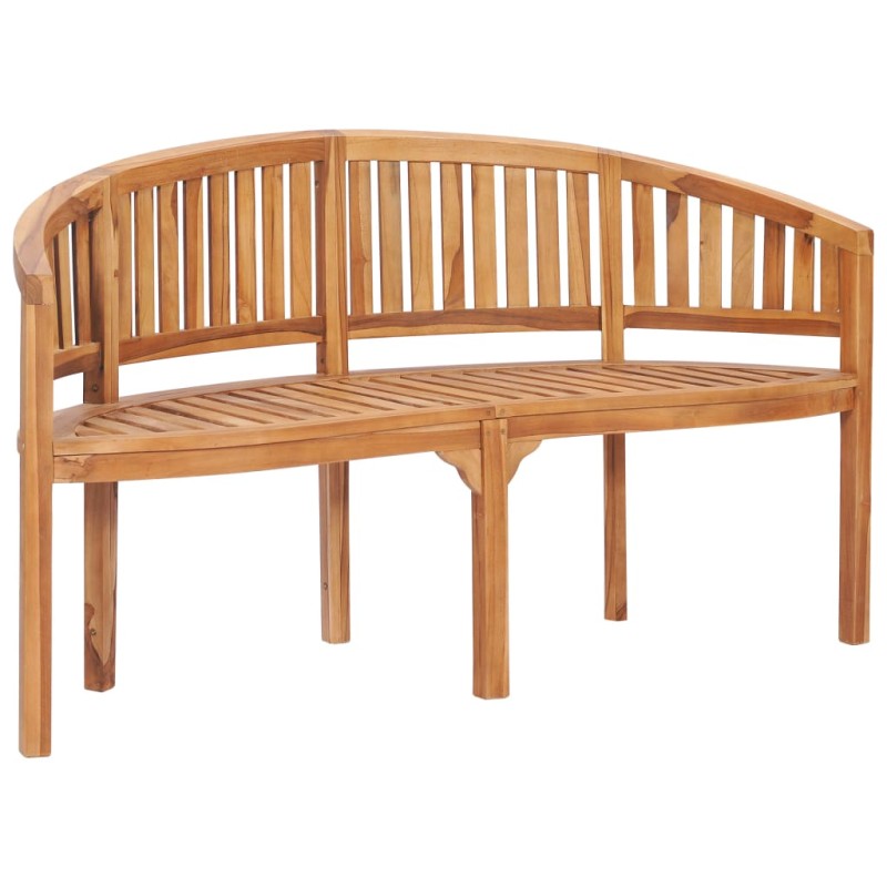 Bananenbank 151 cm Massivholz Teak Bananenbank 151 cm Massivholz Teak