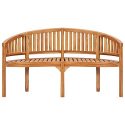 Bananenbank 151 cm Massivholz Teak