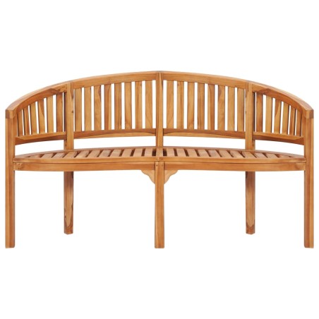 Bananenbank 151 cm Massivholz Teak