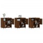vidaXL Sideboards 3 Stk. Braun Eichen-Optik Holzwerkstoff vidaXL Sideboards 3 Stk. Braun Eichen-Optik Holzwerkstoff