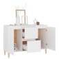 Sideboard Weiß 103,5x35x70 cm Holzwerkstoff Sideboard Weiß 103,5x35x70 cm Holzwerkstoff