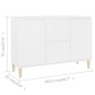 Sideboard Weiß 103,5x35x70 cm Holzwerkstoff Sideboard Weiß 103,5x35x70 cm Holzwerkstoff