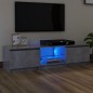 TV-Schrank mit LED-Leuchten Betongrau 140x40x35,5 cm TV-Schrank mit LED-Leuchten Betongrau 140x40x35,5 cm