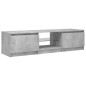 TV-Schrank mit LED-Leuchten Betongrau 140x40x35,5 cm TV-Schrank mit LED-Leuchten Betongrau 140x40x35,5 cm