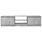 TV-Schrank mit LED-Leuchten Betongrau 140x40x35,5 cm TV-Schrank mit LED-Leuchten Betongrau 140x40x35,5 cm