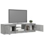 TV-Schrank mit LED-Leuchten Betongrau 140x40x35,5 cm TV-Schrank mit LED-Leuchten Betongrau 140x40x35,5 cm