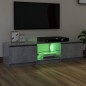 TV-Schrank mit LED-Leuchten Betongrau 140x40x35,5 cm TV-Schrank mit LED-Leuchten Betongrau 140x40x35,5 cm