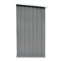 Brennholzlager Verzinkter Stahl 163 x 83 x 154 cm Grau Brennholzlager Verzinkter Stahl 163 x 83 x 154 cm Grau