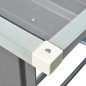 Brennholzlager Verzinkter Stahl 163 x 83 x 154 cm Grau Brennholzlager Verzinkter Stahl 163 x 83 x 154 cm Grau