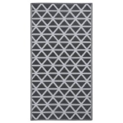 vidaXL Outdoor-Teppich Schwarz 190x290 cm PP