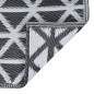 vidaXL Outdoor-Teppich Schwarz 190x290 cm PP
