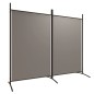 2-tlg. Paravent Anthrazit 175x180 cm Stoff 2-tlg. Paravent Anthrazit 175x180 cm Stoff