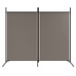 2-tlg. Paravent Anthrazit 175x180 cm Stoff 2-tlg. Paravent Anthrazit 175x180 cm Stoff