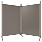 2-tlg. Paravent Anthrazit 175x180 cm Stoff 2-tlg. Paravent Anthrazit 175x180 cm Stoff
