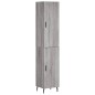 Highboard Grau Sonoma 34,5x34x180 cm Holzwerkstoff Highboard Grau Sonoma 34,5x34x180 cm Holzwerkstoff
