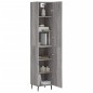 Highboard Grau Sonoma 34,5x34x180 cm Holzwerkstoff Highboard Grau Sonoma 34,5x34x180 cm Holzwerkstoff