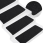 Stufenmatten Selbstklebend 15 Stk. 65x24,5x3,5 cm Schwarz Stufenmatten Selbstklebend 15 Stk. 65x24,5x3,5 cm Schwarz