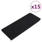 Stufenmatten Selbstklebend 15 Stk. 65x24,5x3,5 cm Schwarz Stufenmatten Selbstklebend 15 Stk. 65x24,5x3,5 cm Schwarz