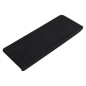 Stufenmatten Selbstklebend 15 Stk. 65x24,5x3,5 cm Schwarz Stufenmatten Selbstklebend 15 Stk. 65x24,5x3,5 cm Schwarz