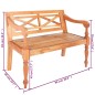 Batavia-Sitzbank 98 cm Mahagoni Massivholz Hellbraun Batavia-Sitzbank 98 cm Mahagoni Massivholz Hellbraun