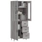 vidaXL Highboard Grau Sonoma 69,5x34x180 cm Holzwerkstoff vidaXL Highboard Grau Sonoma 69,5x34x180 cm Holzwerkstoff