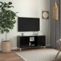 TV-Schrank mit Massivholz-Beinen Schwarz 103,5x35x50 cm TV-Schrank mit Massivholz-Beinen Schwarz 103,5x35x50 cm
