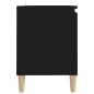 TV-Schrank mit Massivholz-Beinen Schwarz 103,5x35x50 cm TV-Schrank mit Massivholz-Beinen Schwarz 103,5x35x50 cm