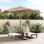 vidaXL Sonnenschirm mit Holzmast Taupe 300x300x273 cm vidaXL Sonnenschirm mit Holzmast Taupe 300x300x273 cm