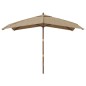 vidaXL Sonnenschirm mit Holzmast Taupe 300x300x273 cm vidaXL Sonnenschirm mit Holzmast Taupe 300x300x273 cm