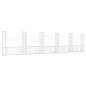 vidaXL Gabionenkorb U-Form mit 6 Säulen Eisen 620x20x150 cm vidaXL Gabionenkorb U-Form mit 6 Säulen Eisen 620x20x150 cm