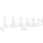vidaXL Gabionenkorb U-Form mit 6 Säulen Eisen 620x20x150 cm vidaXL Gabionenkorb U-Form mit 6 Säulen Eisen 620x20x150 cm