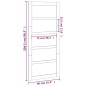 vidaXL Scheunentür 90x1,8x204,5 cm Massivholz Kiefer vidaXL Scheunentür 90x1,8x204,5 cm Massivholz Kiefer