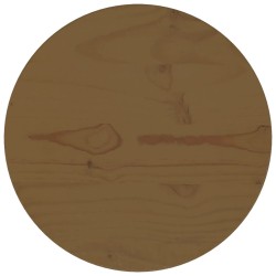 Tischplatte Braun Ø30x2,5 cm Massivholz Kiefer