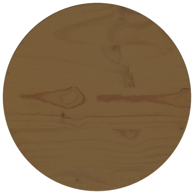 Tischplatte Braun Ø30x2,5 cm Massivholz Kiefer Tischplatte Braun Ø30x2,5 cm Massivholz Kiefer