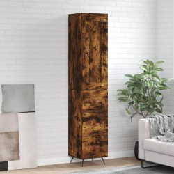 Highboard Räuchereiche 34,5x34x180 cm Holzwerkstoff