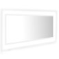 LED-Badspiegel Weiß 100x8,5x37 cm Acryl LED-Badspiegel Weiß 100x8,5x37 cm Acryl