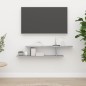 TV-Wandregal Betongrau 125x18x23 cm Holzwerkstoff TV-Wandregal Betongrau 125x18x23 cm Holzwerkstoff