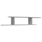 TV-Wandregal Betongrau 125x18x23 cm Holzwerkstoff TV-Wandregal Betongrau 125x18x23 cm Holzwerkstoff