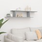 TV-Wandregal Betongrau 125x18x23 cm Holzwerkstoff TV-Wandregal Betongrau 125x18x23 cm Holzwerkstoff