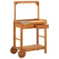 vidaXL Servierwagen Akazienolz Massiv 92 x 43,5 x 141,5 cm vidaXL Servierwagen Akazienolz Massiv 92 x 43,5 x 141,5 cm