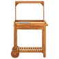 vidaXL Servierwagen Akazienolz Massiv 92 x 43,5 x 141,5 cm vidaXL Servierwagen Akazienolz Massiv 92 x 43,5 x 141,5 cm