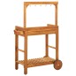 vidaXL Servierwagen Akazienolz Massiv 92 x 43,5 x 141,5 cm vidaXL Servierwagen Akazienolz Massiv 92 x 43,5 x 141,5 cm