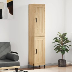 vidaXL Highboard Sonoma-Eiche 34,5x34x180 cm Holzwerkstoff