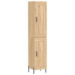 vidaXL Highboard Sonoma-Eiche 34,5x34x180 cm Holzwerkstoff