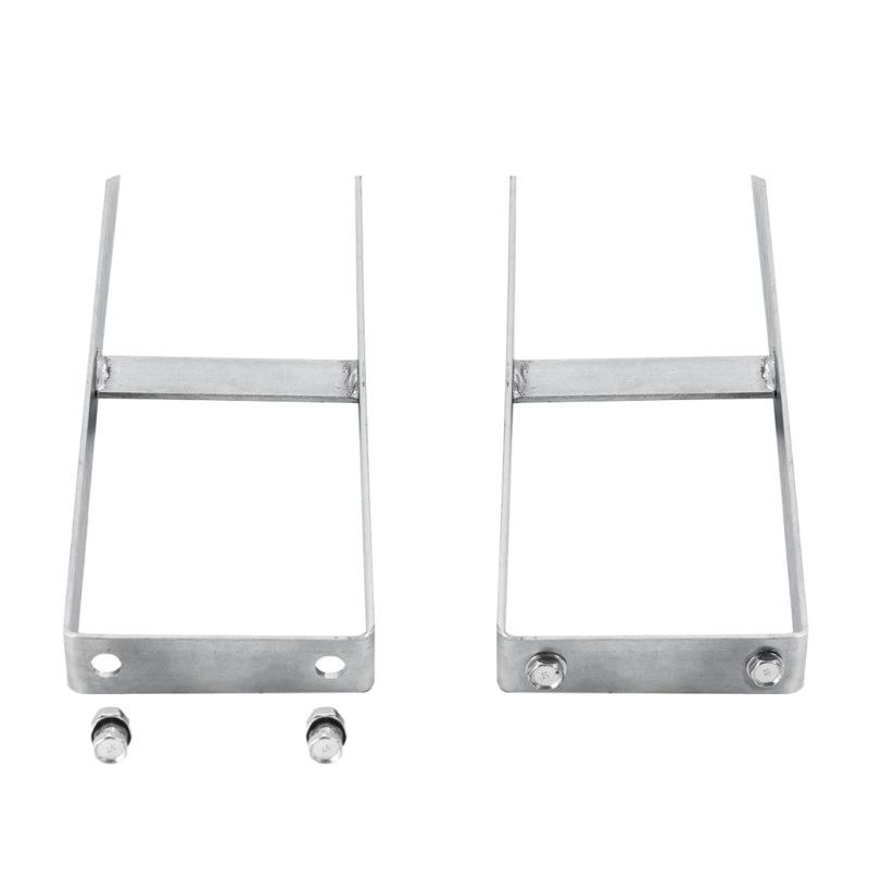 Pfostenträger 2 Stk. für WPC Zaun Stahl 40 cm Pfostenträger 2 Stk. für WPC Zaun Stahl 40 cm