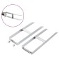 Pfostenträger 2 Stk. für WPC Zaun Stahl 40 cm Pfostenträger 2 Stk. für WPC Zaun Stahl 40 cm