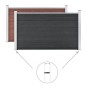 Pfostenträger 2 Stk. für WPC Zaun Stahl 40 cm Pfostenträger 2 Stk. für WPC Zaun Stahl 40 cm