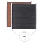Pfostenträger 2 Stk. für WPC Zaun Stahl 40 cm Pfostenträger 2 Stk. für WPC Zaun Stahl 40 cm