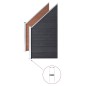 Pfostenträger 2 Stk. für WPC Zaun Stahl 40 cm Pfostenträger 2 Stk. für WPC Zaun Stahl 40 cm